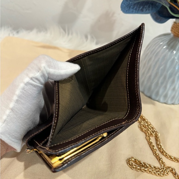 FENDI Zucca Kisslock Compact Wallet $799 - Picture 8 of 13